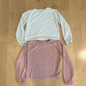 Jcrew crew cuts girls L(10-11) Swiss dot shirts